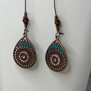 Free-Spirited Fashion and Ethnic-Inspired Boho Tear Drop Earrings