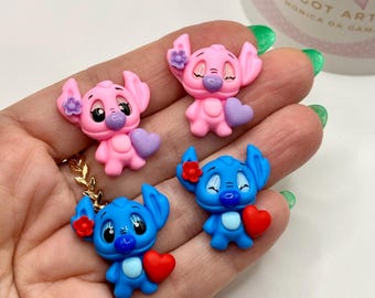 Mini Stitch Clay Doll – DIY Bow Center, Handmade Polymer Clay Charm, Hair Bow Supply, Keychain Pendant, Party Favors, Craft Decoration