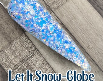 Let It Snow-Globe Nail Dip Powder