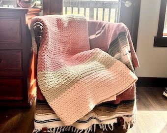 MADE TO ORDER, Moss Stitch Crochet Blankets
