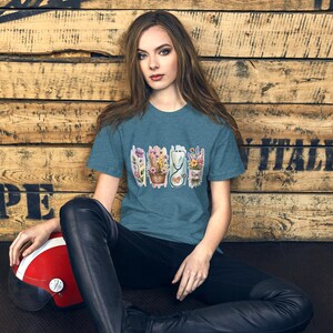 Watercolor Nurse T-Shirt: Floral Stethoscope Design, RN Medical Gift