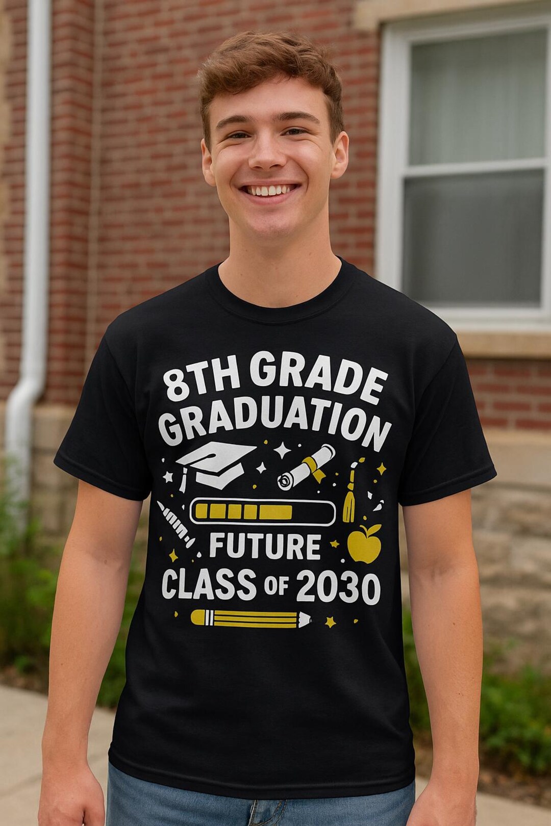 8th Grade Graduation Shirt – Future Class of 2030 T-shirt – Middle