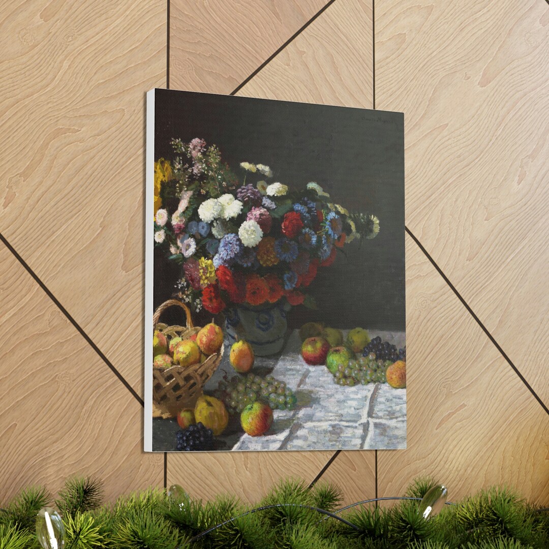 Still Life With Flowers and Fruit 1869 by Claude Etsy