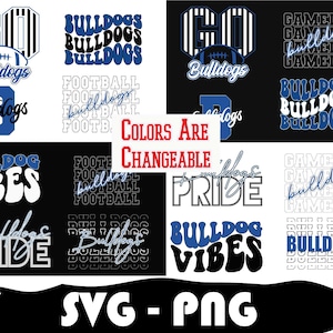Bulldogs Football Bundle, Bulldogs Svg, Bulldog Vibes, Bulldogs Football Png, College Football