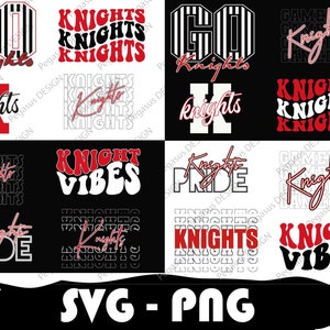 Knights Svg Cut File,  Knights Sport Bundle, Knights Png, College Sport Team, Mascot Svg