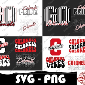 Colonels Sport Bundle, Colonels Svg, Colonels Png, College Sport Team, Mascot Svg