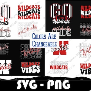 Wildcats Football Bundle, Wildcats Svg,  Wildcats Football Png, College Football, Mascot Svg