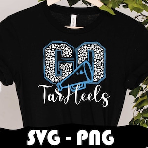 Tar Heels Svg, Tar Heels Megaphone Png, Tar Heels Basketball, Cheerleader png, Svg Cut Files, Layered