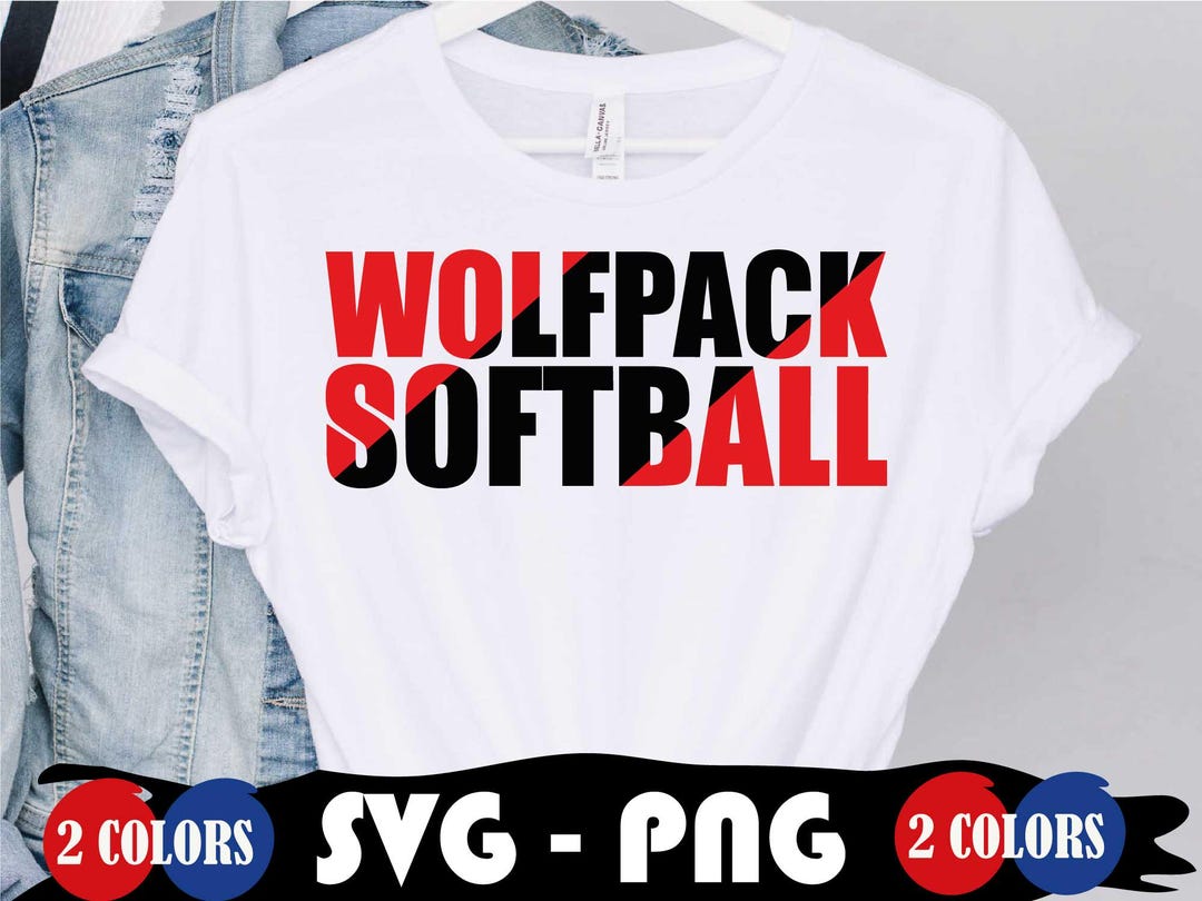 Wolfpack Softball Design, SVG and PNG, College Sport Team, Mascot Svg ...
