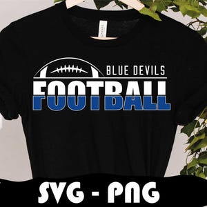 Blue Devils Football SVG and PNG, College Sport Team, Mascot Svg, Layered