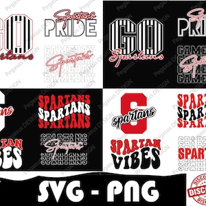 Spartans Sport Bundle, Spartans svg, Spartans Png, College Sport Mannschaft, Maskottchen svg