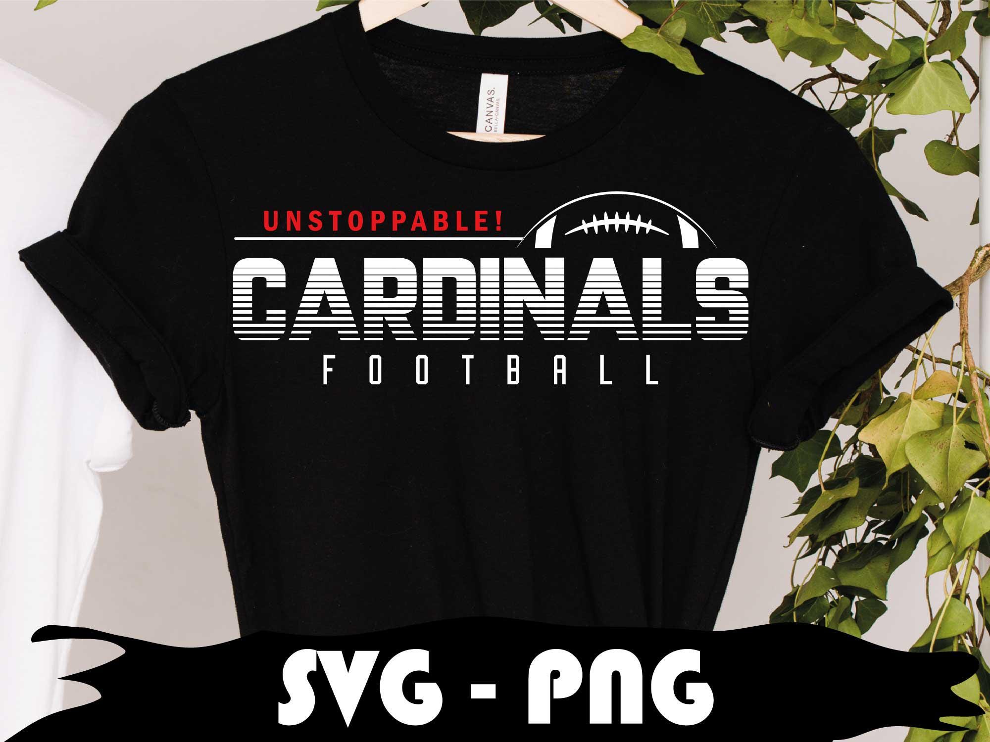 Bundle de SVG y PNG de Cardinals Football – Archivos de corte por capas del mascota universitario para Cricut