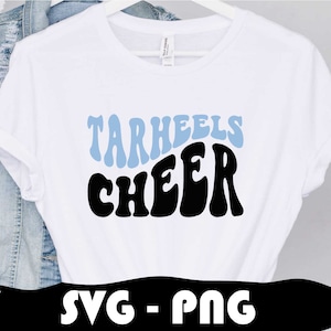 Tar Heels Cheer Svg, Tar Heels Basketball Png, Volley-ball Tar Heels, Tar Heels Png, Fichiers de coupe Svg, Superposition, Svg Cricut, Tar Heels Mom life