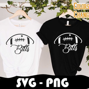 Bills Football Halfball Shirt Svg and Png File, Bills Football Team, Svg Cut Files, Layered, Cricut Cut File, Bills Mom Life