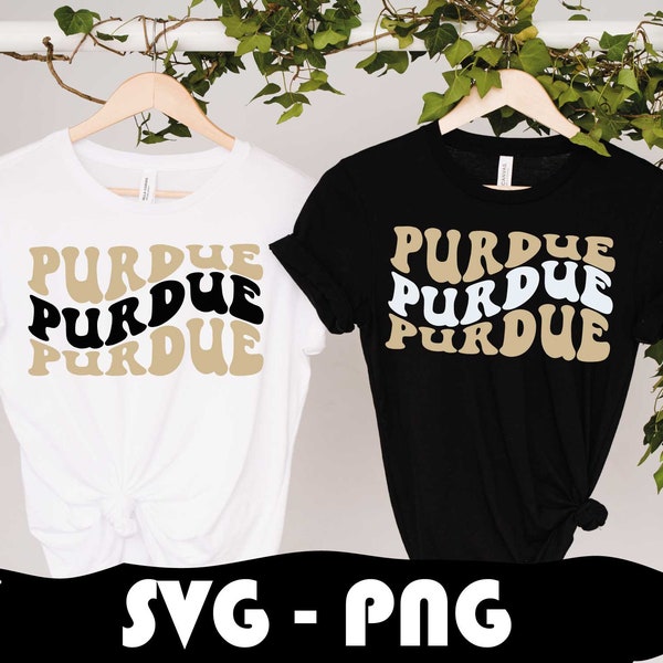 Purdue Wavy Svg, Purdue Football Png, Purdue School Team, College Football, Wavy Shirt, Mirror Shirt, Mascot Png