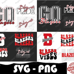 Blazers sportbundel, blazers Svg, blazers png, College Sport Team, mascotte Svg