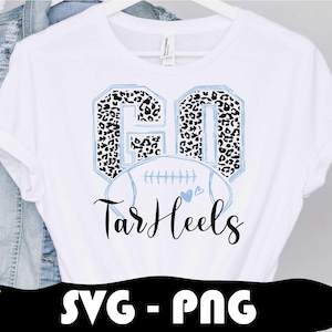 Go Tar Heels Svg, conception de football, football Tar Heels, Tar Heels png, fichiers de coupe Svg, superposition, Cricut Svg, Tar Heels Mom life
