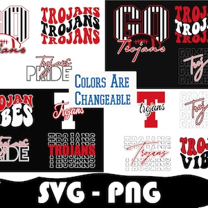 Trojans Football Bundle, Trojans Svg, Trojans Football Png, College Football, Layered