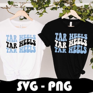 Svg Ondulé Tar Heels, Football Png Tar Heels, Tar Heels Équipe Scolaire, Football Universitaire, Chemise Ondulée
