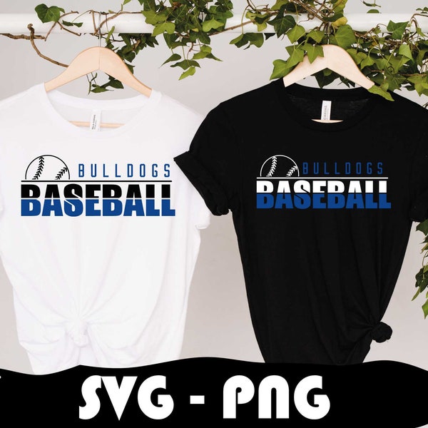 Bulldogs Baseball SVG and PNG, Class Of 2024, College Baseball Team, Mascot Svg, Layered, Cheerleader