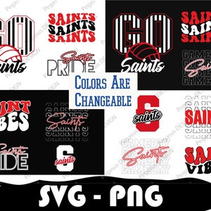 Saints Volleyball Bundle, Saints Volleyball Svg, , Volleyball Png, College Volleyball, Mascot Svg,