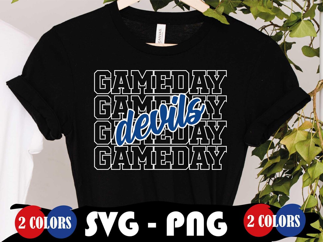Devils Game Day SVG, School Mascot PNG, Layered Cut File (digital ...