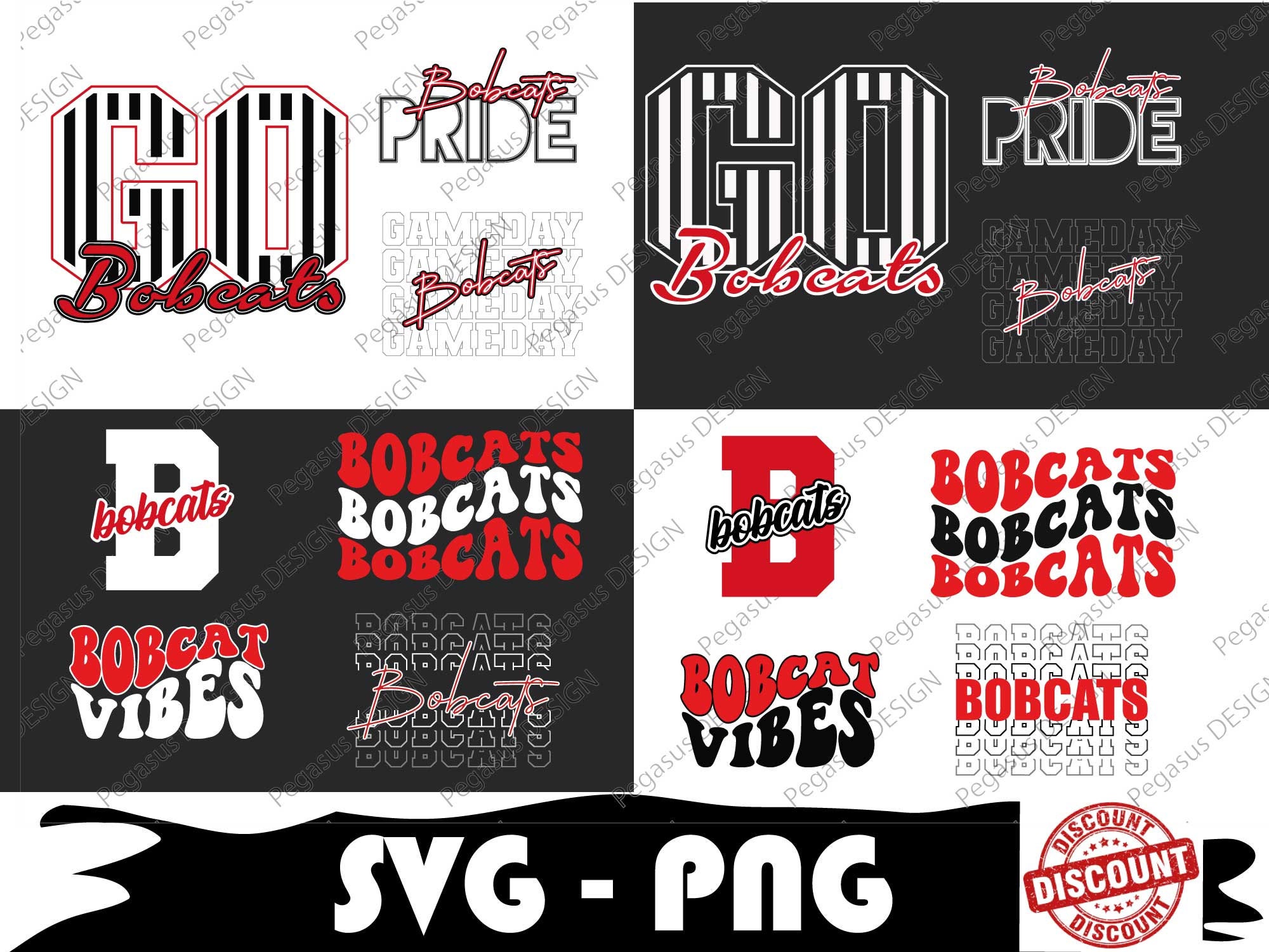 Bobcats Sport Mascot SVG PNG Bundle, College Team - Etsy