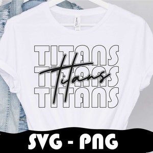 Titans Mascot SVG, School Spirit PNG, Cricut Cut File - Etsy