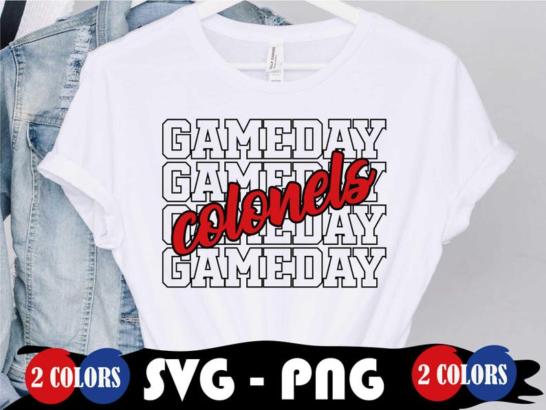 Colonels Game Day Shirt Svg, School Mascot Png (digital File) - Etsy