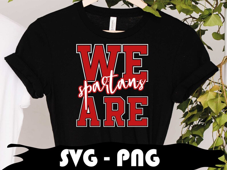 Spatans Cursive We Are Spartans SVG, School Mascot PNG, Cricut Cut File - Etsy