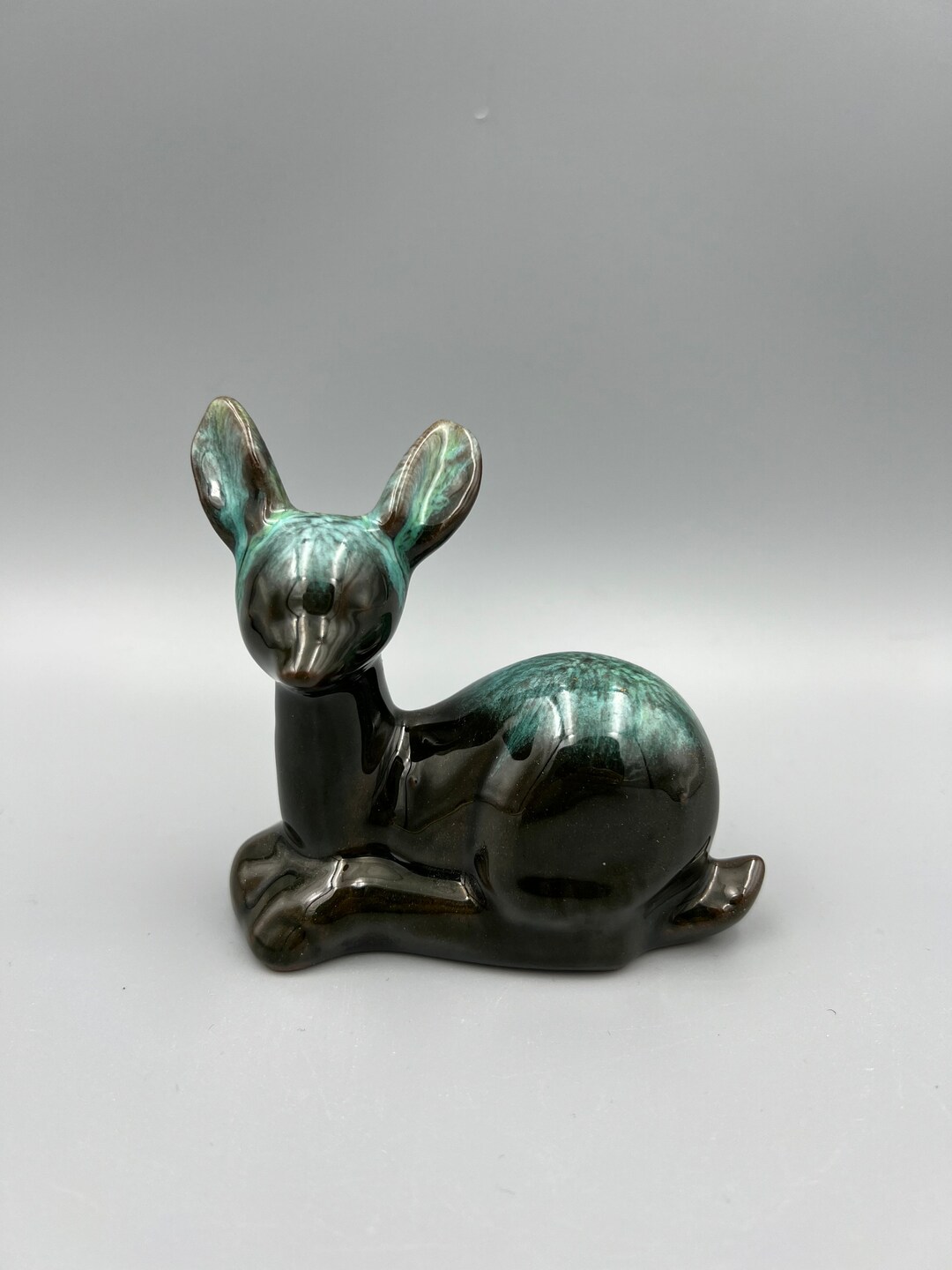 Vintage Ceramic Deer Figurine Etsy