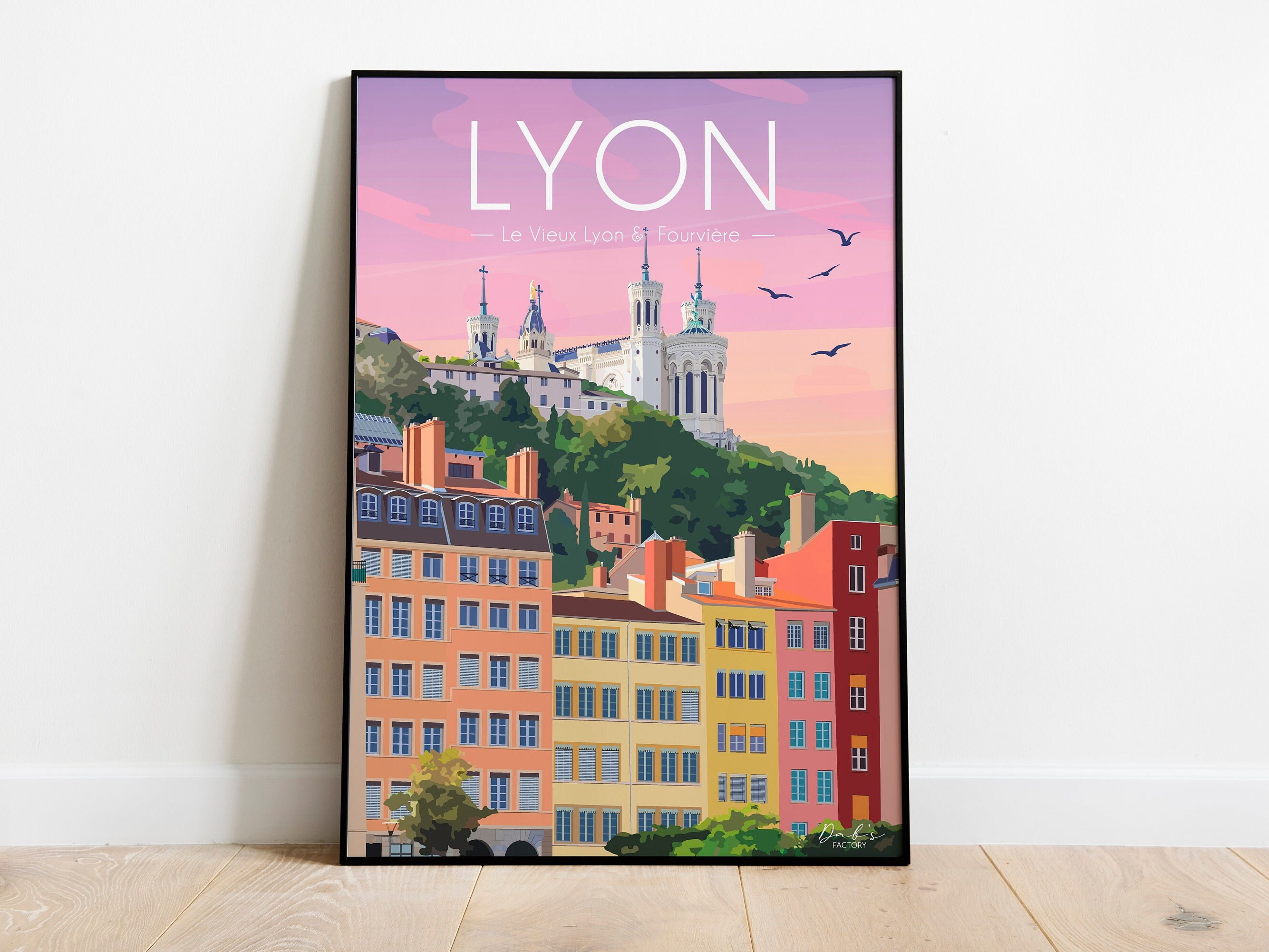 Poster Haute Qualité 50x70 Cm D'une Affiche Vintage « Maison Robinson CELU Lyon »