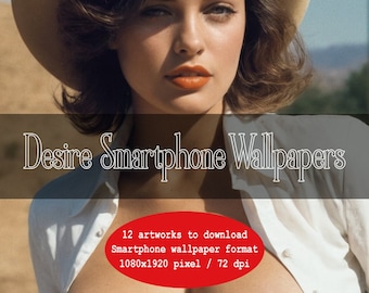 Hot Cow Girl (12 obras de arte) Digital Smartphone Wallpaper mujer desnuda pechos grandes