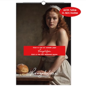 Generous Breats of the Baker 2024 calendar naked women big breast by rougedejoie