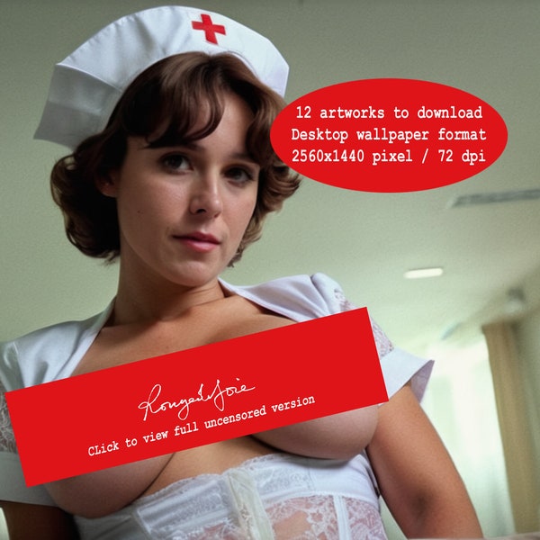 Naked Women Girls (12 artworks) Digital Desktop Wallpaper Brunette Nurse beauties