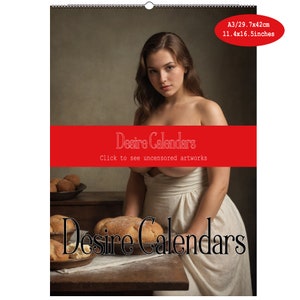 Der Baker 2025 Kalender nackte Frauen große Brüste pin up von Desirecalendars