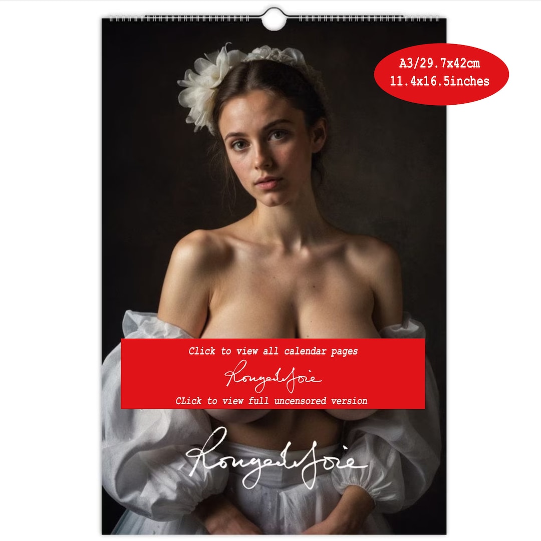 Bailarina calendario 2024 mujeres desnudas pechos grandes por rougedejoie - Etsy España