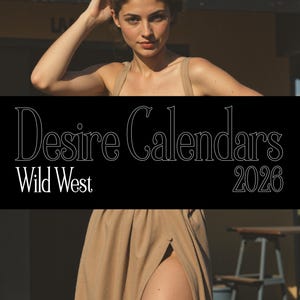 2026 Wild West Woman Erotic Art Calendar Nude Women Big Breasts Pin up