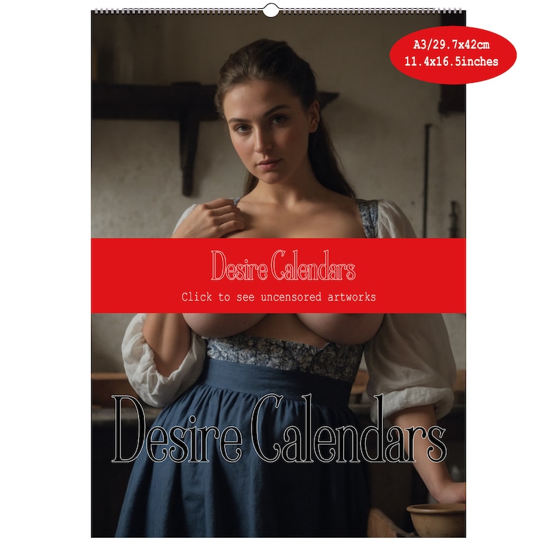 The Farmer's Wife 2025 Calendar Naked Women Big Breasts Ass Butt by