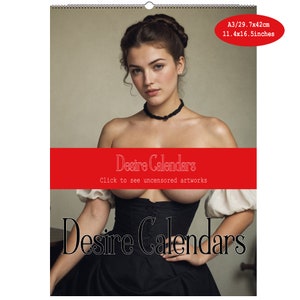 Saloon&#39;s Girls 2025 calendar naked women big breasts by Desire calendars