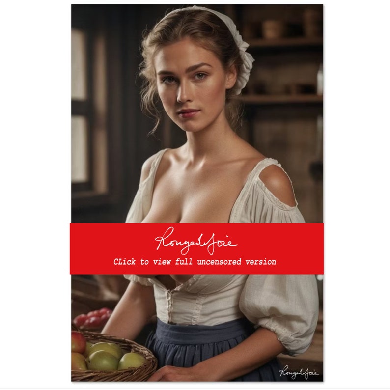 Neo Classic Farmer's Wife by Rougedejoie12x18 Naked Woman Big Breasts