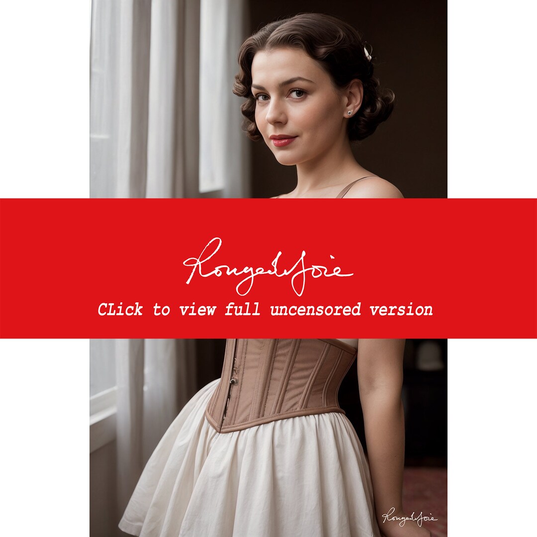 Hot 50's Corset by Rougedejoie pin up Naked Nude Girl Woman Pin-up Big