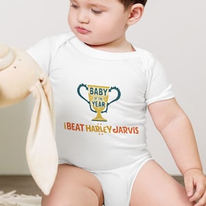 Baby des Jahres - I Beat Harley Jarvis: Baby Kurzarm-Body