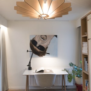 HELIX The Alternative Houten hanglamp Plafondlamp Moderne look Eik Gezellig licht Houten Kroonluchter afbeelding 9