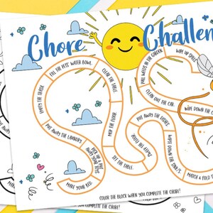 Kids Chore Tracker | Chore Chart | Instant Digital Download
