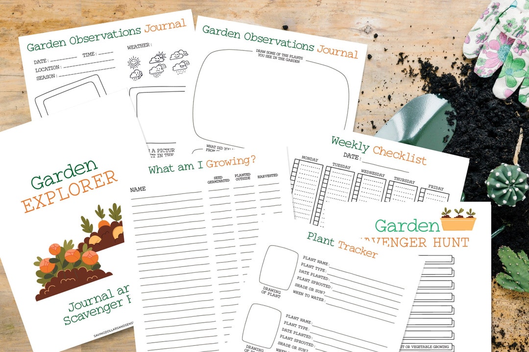 Garden Planner for Kids | Kid's Printable Gardening Journal | Cute ...