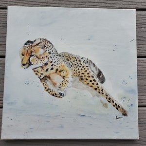 Acrylic Canvas Painting by Local Artist Rose Titled &quot;Speed&quot;