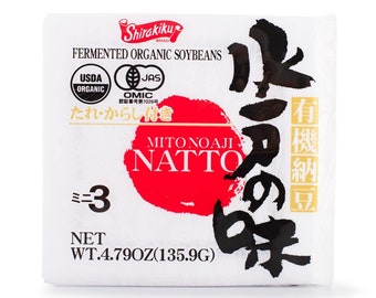 Shirakiku Natto Mito Aji Organic Fermented Soybean - 4.79 oz (Pack of 1)