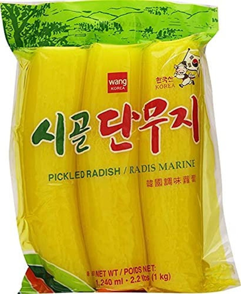 Wang Korea Pickled Yellow Radish Naturally Fermented Salted Food 2.2lbs