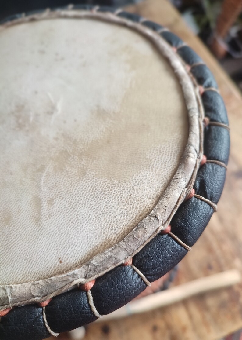 West African Talking Drum Made in Ghana Dondo Drum Hand Etsy